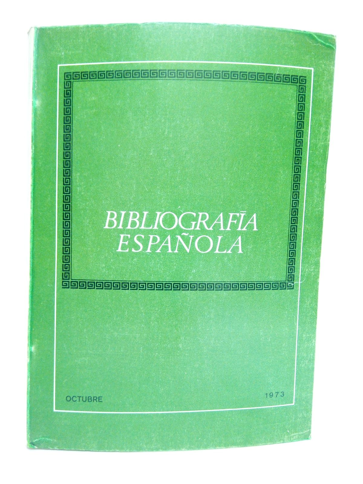 Bibliografía Española, Octubre 1973