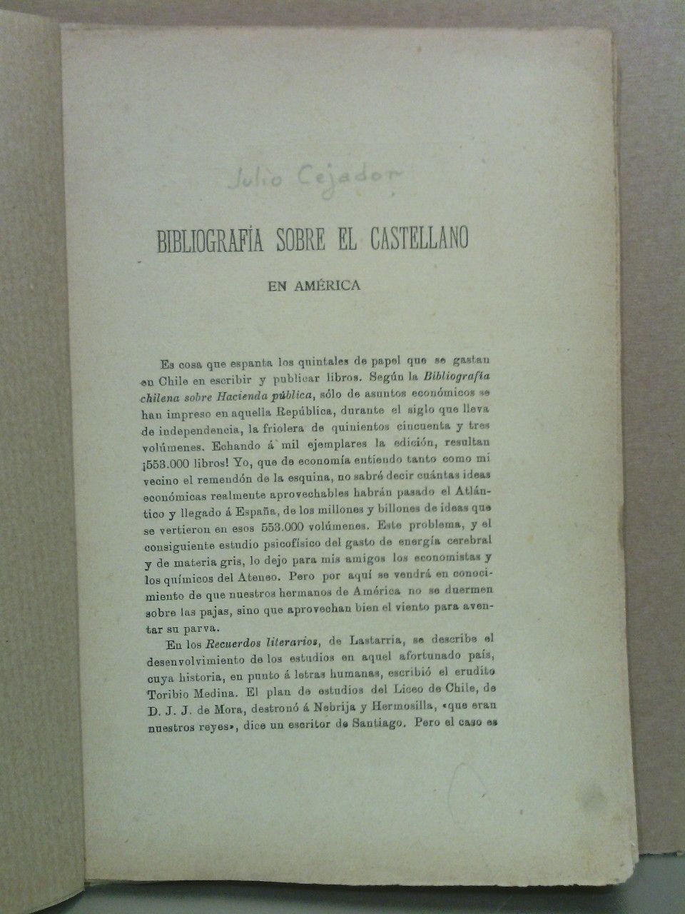 Bibliografía sobre el Castellano en América
