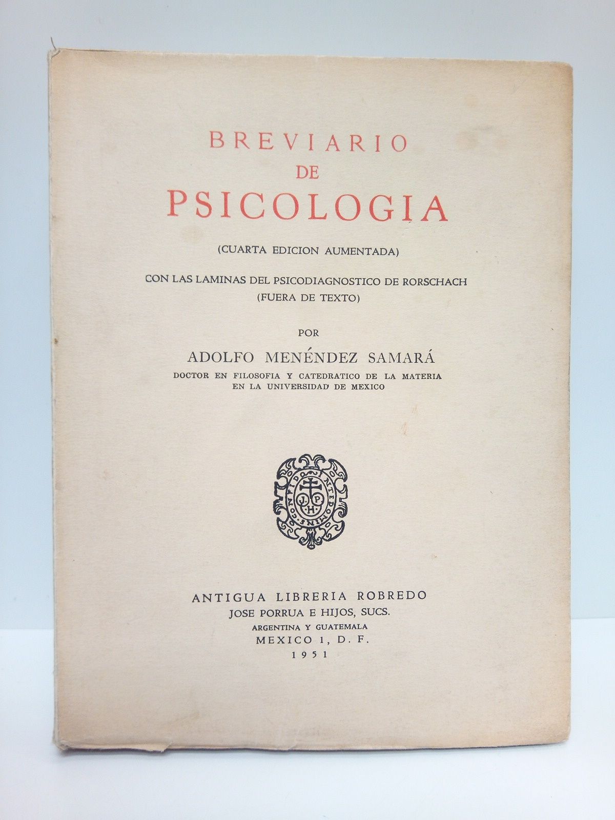 Breviario de psicología / Edición aumentada con las láminas del …