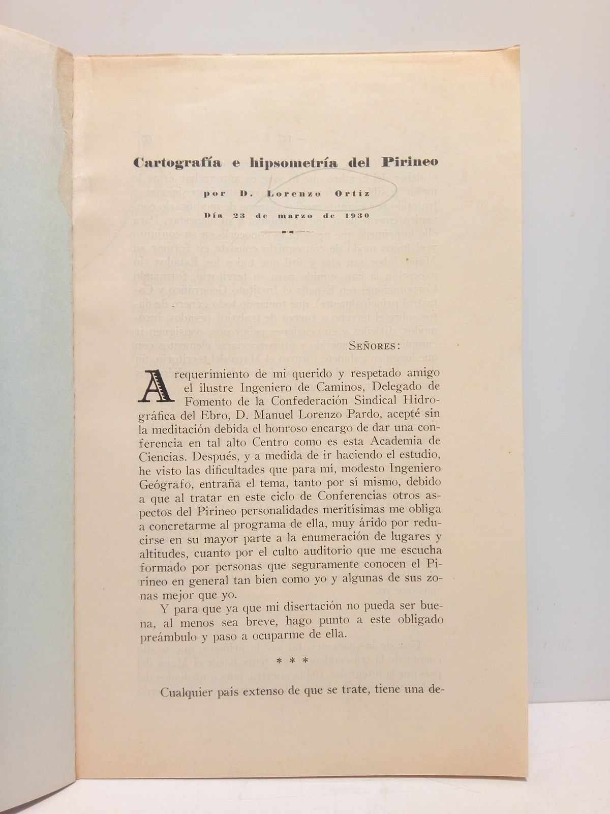 Cartografía e hipsometría del Pirineo