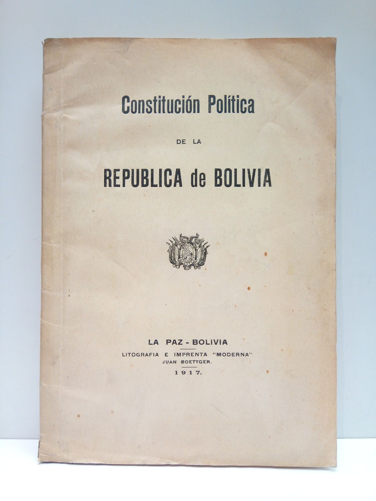 Constitución Política de la República de Bolivia