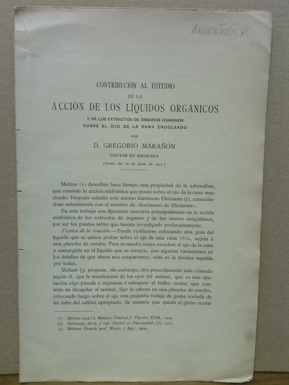 Contribución al estudio de la acción de los líquidos orgánicos …