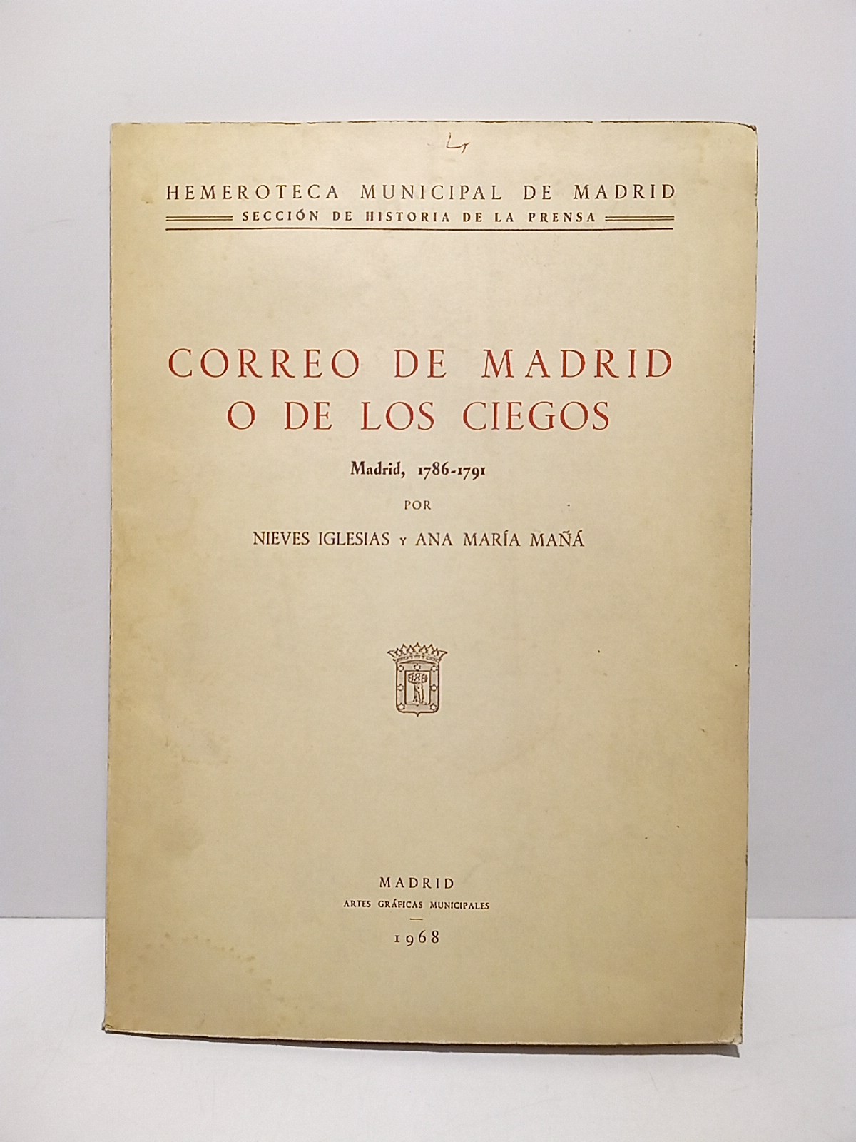 Correo de Madrid o de los Ciegos (Madrid, 1786-1791)