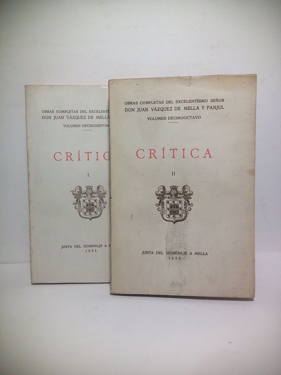 Crítica (en 2 tomos) / Prólogos de Rafael Comenge y …