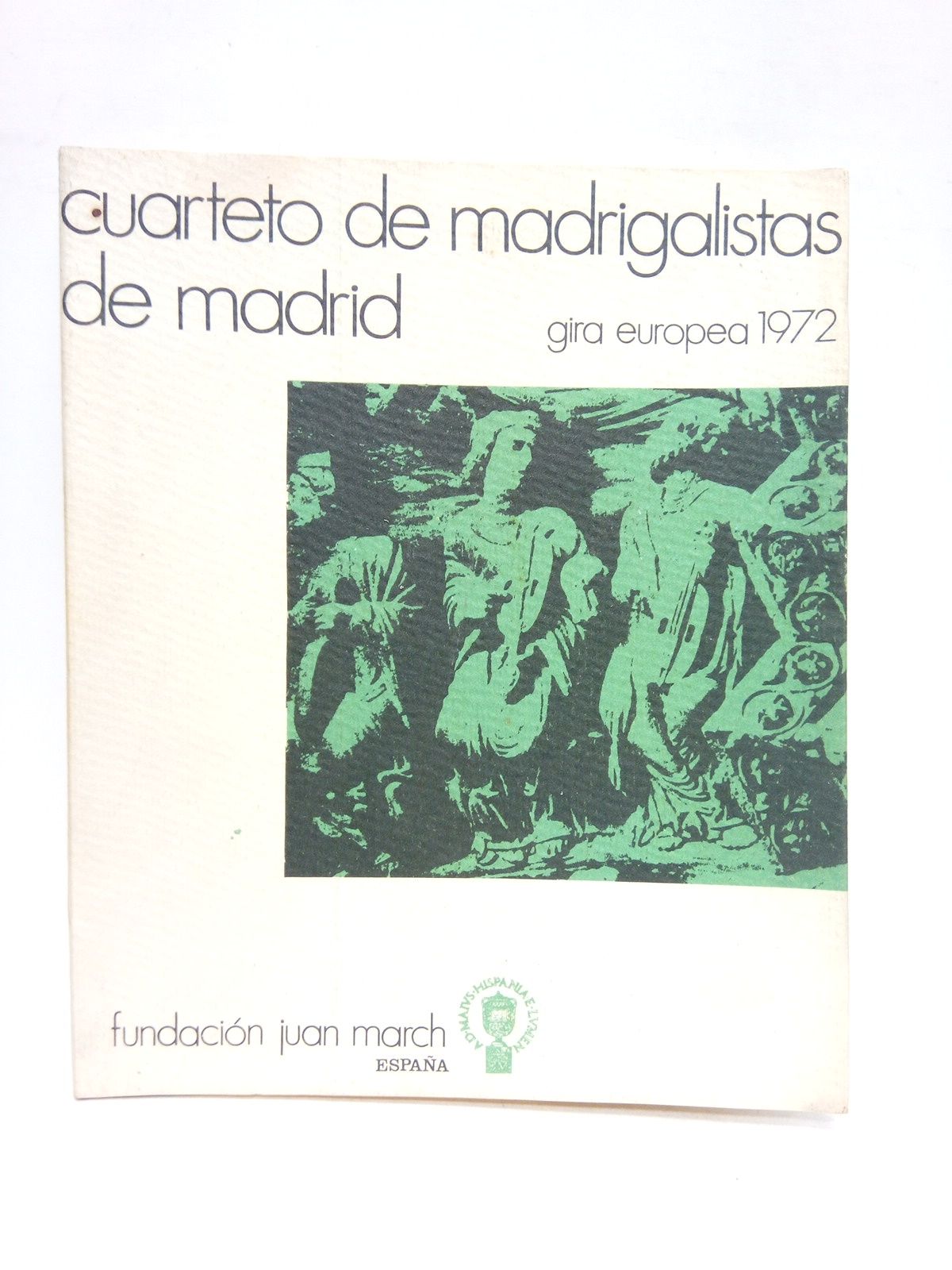 Cuarteto de madrigalistas de Madrid. (Gira europea 1972) / Maqueta …