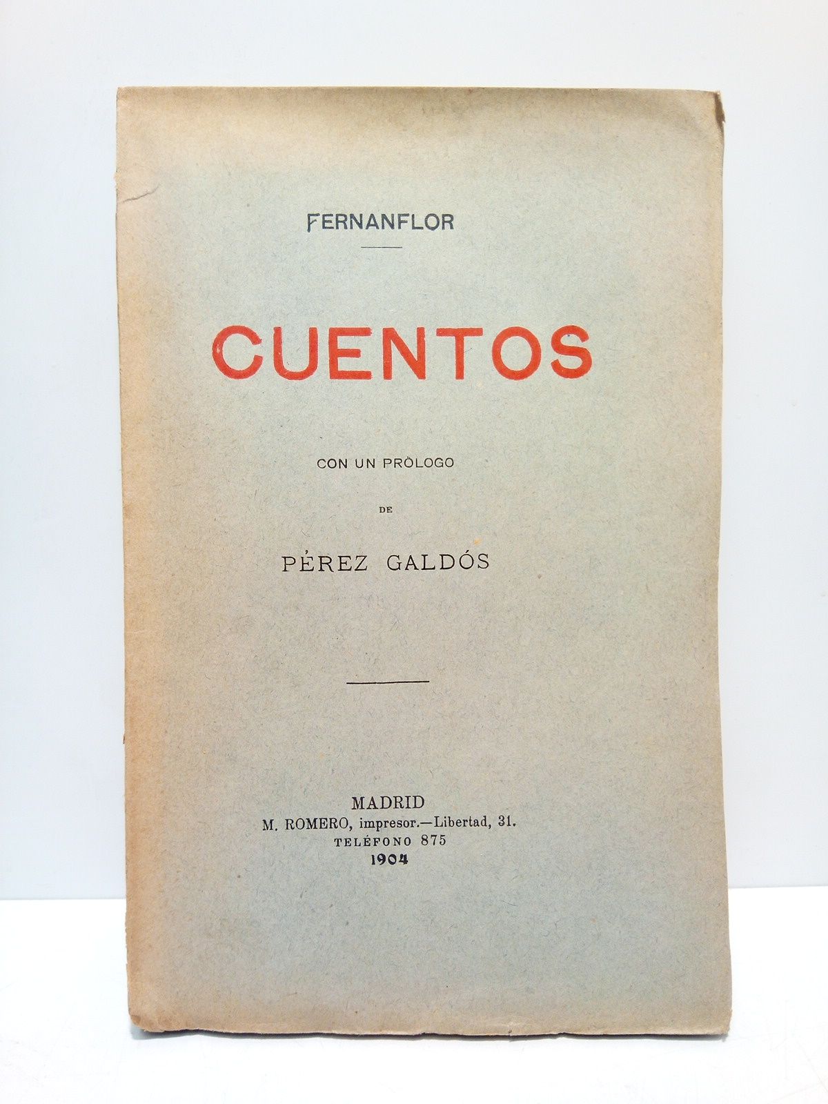 Cuentos / Con un prólogo de Pérez Galdós