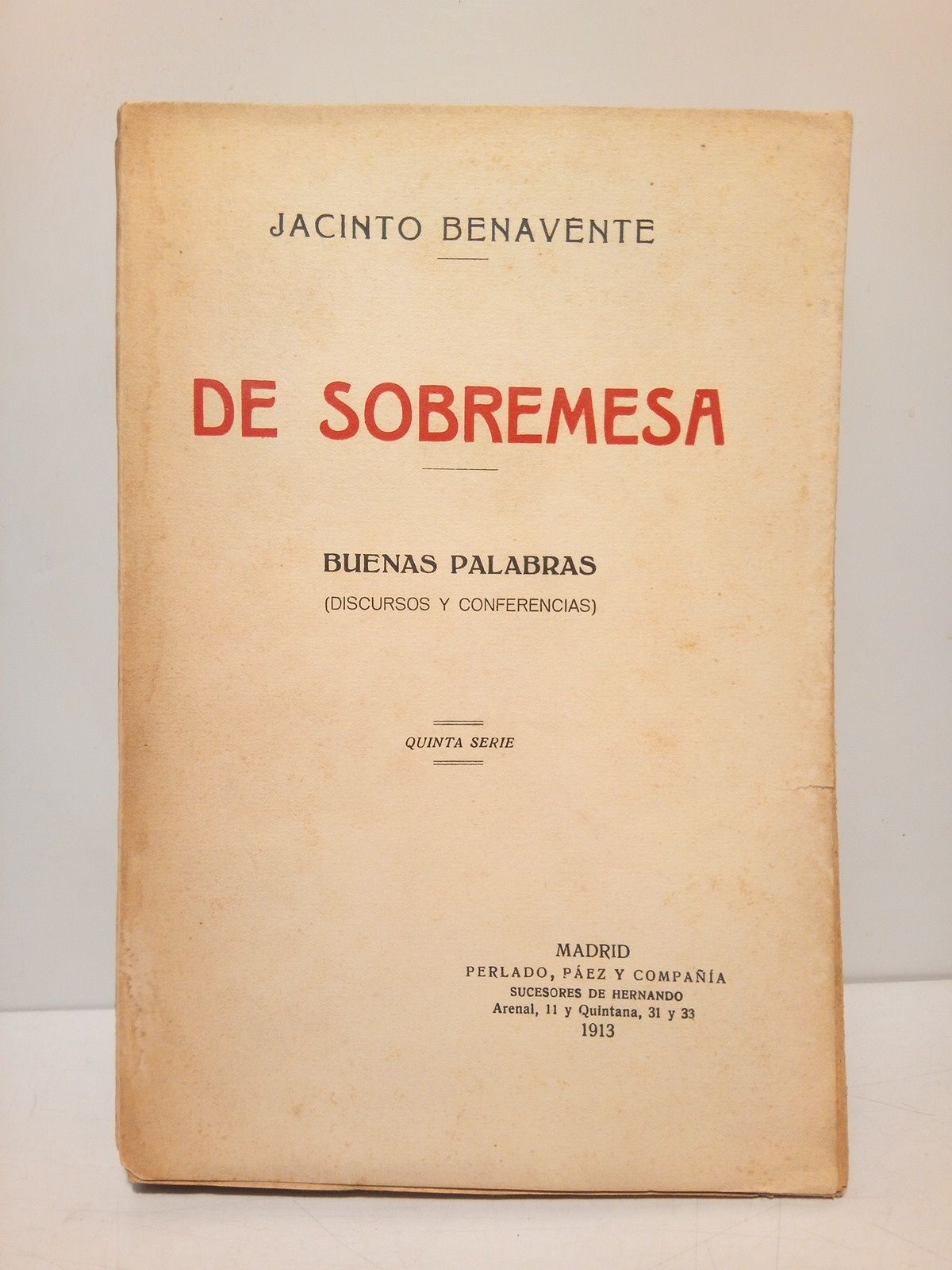 De sobremesa: Crónicas (quinta serie)