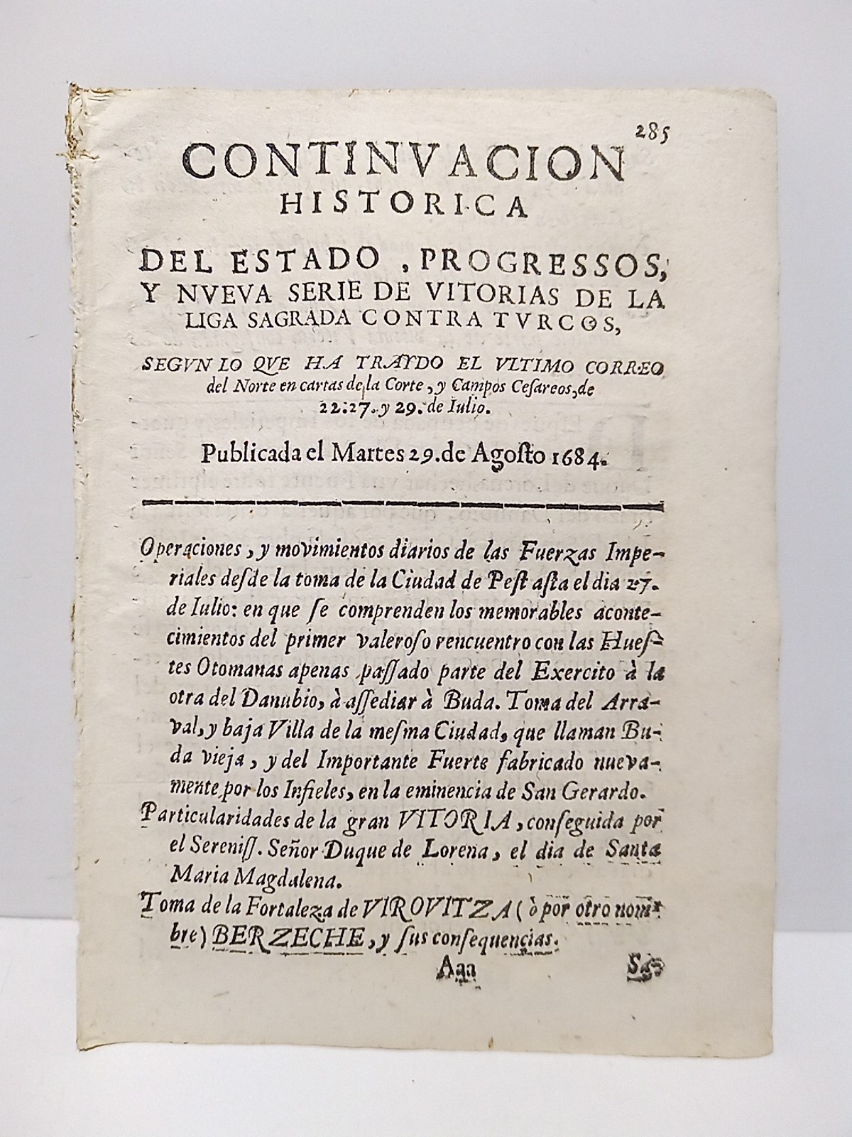Del Estado, Progressos, y Nueva Serie de Victorias de la …