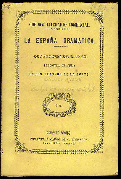 Deudas de honor y amistad. (Comedia en tres actos y …
