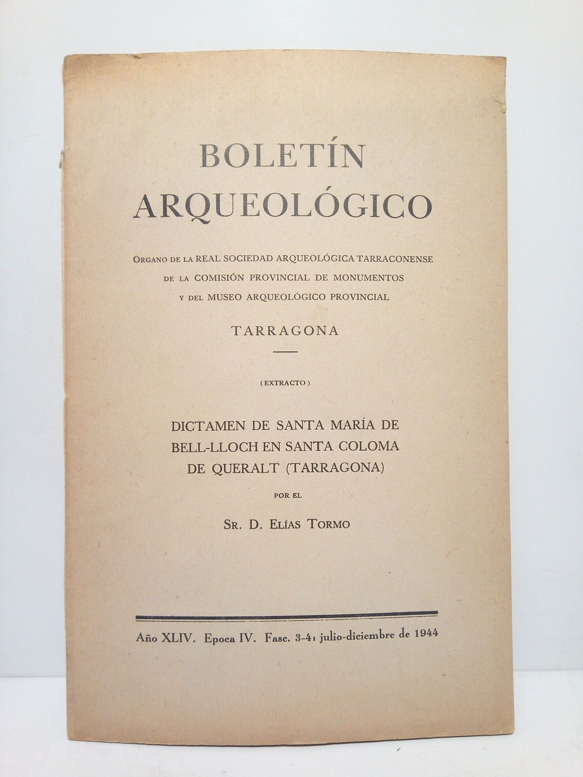 Dictamen de Santa María de Bell-lloch en Santa Coloma de …