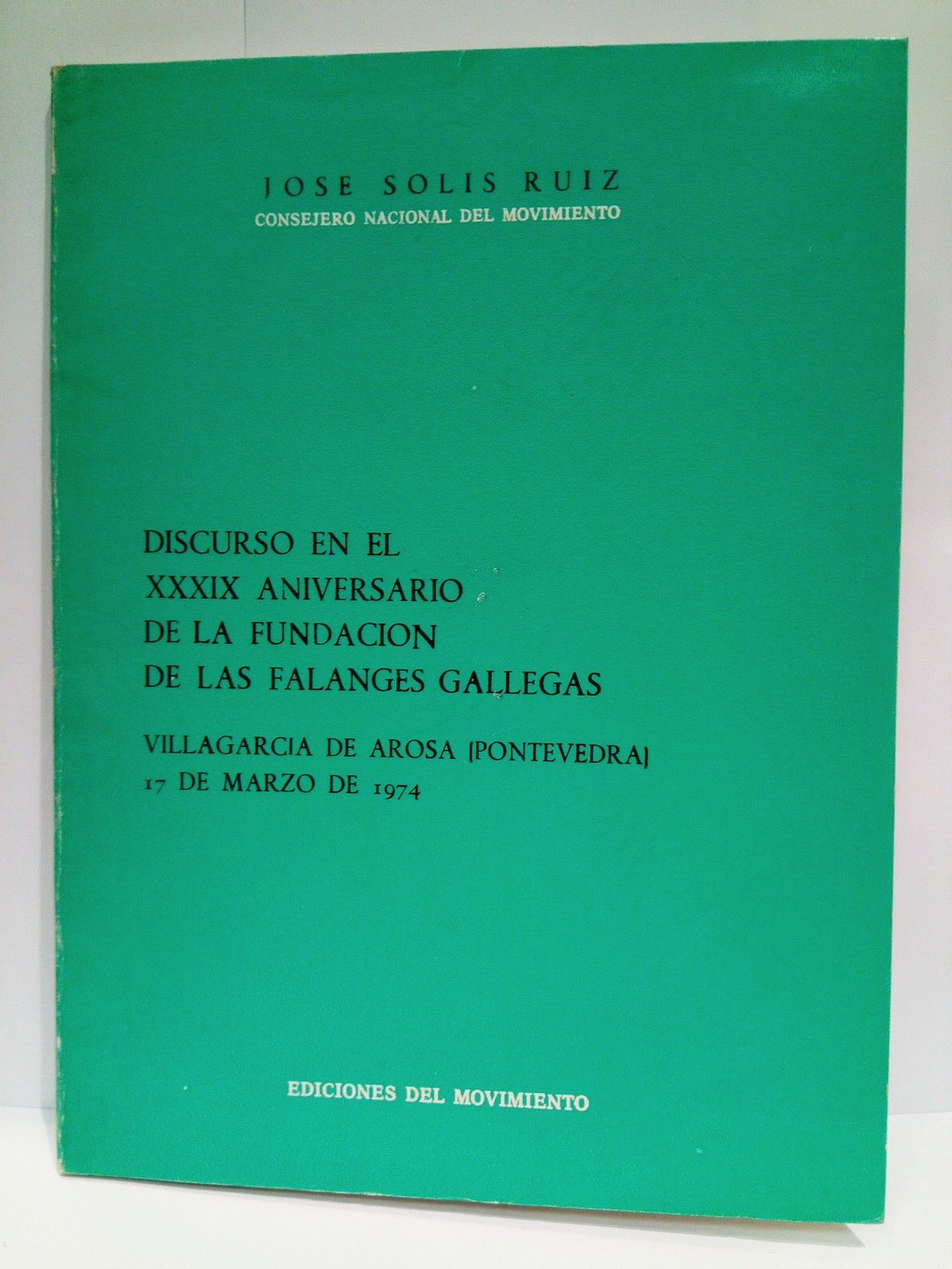 Discurso en el acto conmemorativo del XXXIX Aniversario de la …