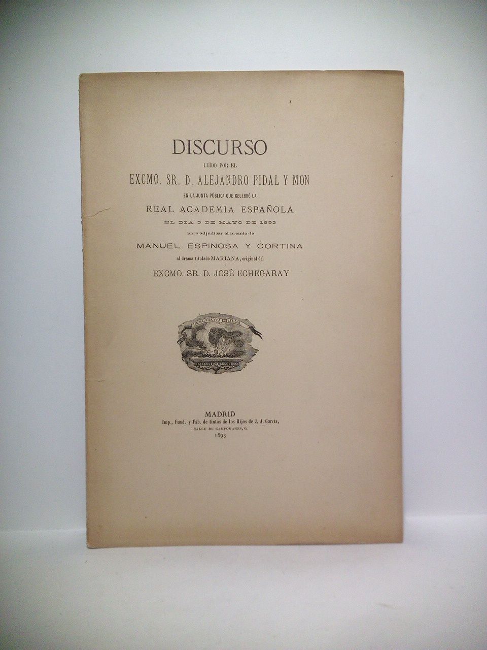 Discurso en la Junta Pública que celebró la Real Academia …