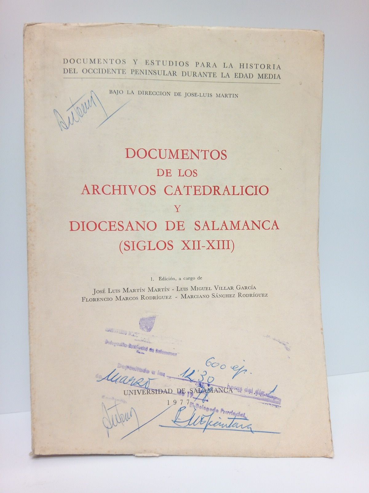 Documentos de los Archivos Catedralici y Diocesano de Salamanca (Siglos …