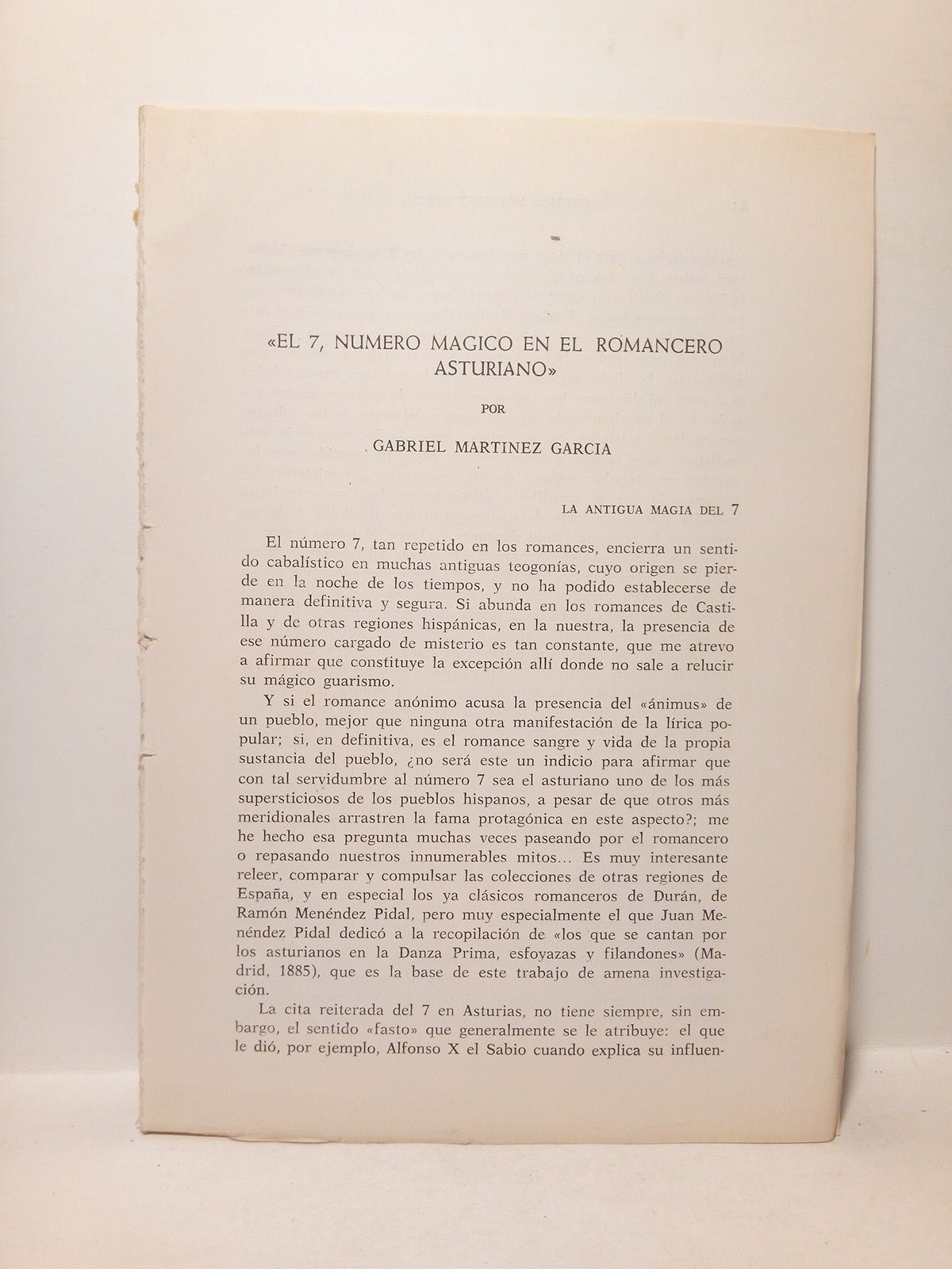 El 7, número mágico en el romancero asturiano