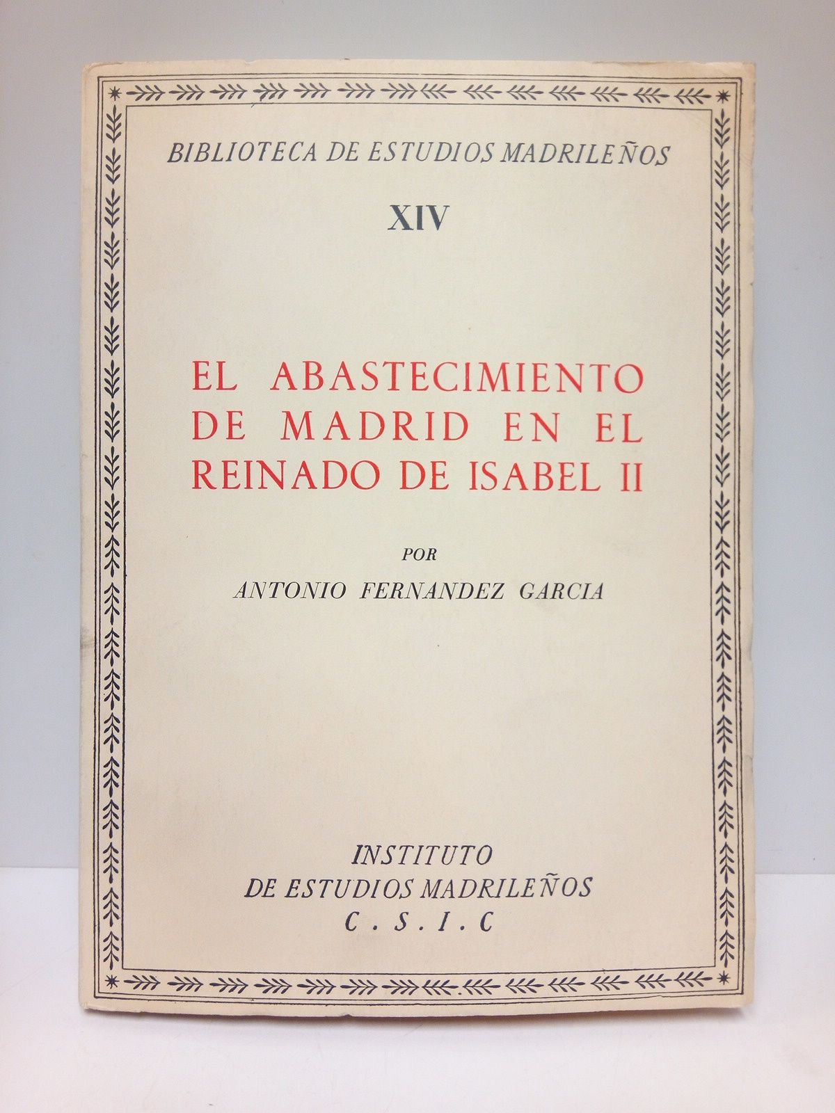 El abastecimiento de Madrid en el reinado de Isabel II …