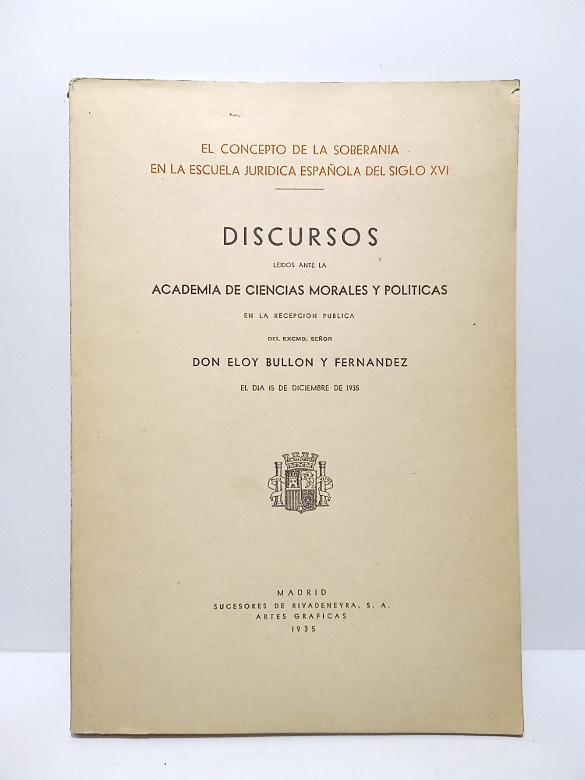 El concepto de la soberanía en la Escuela Jurídica Española …