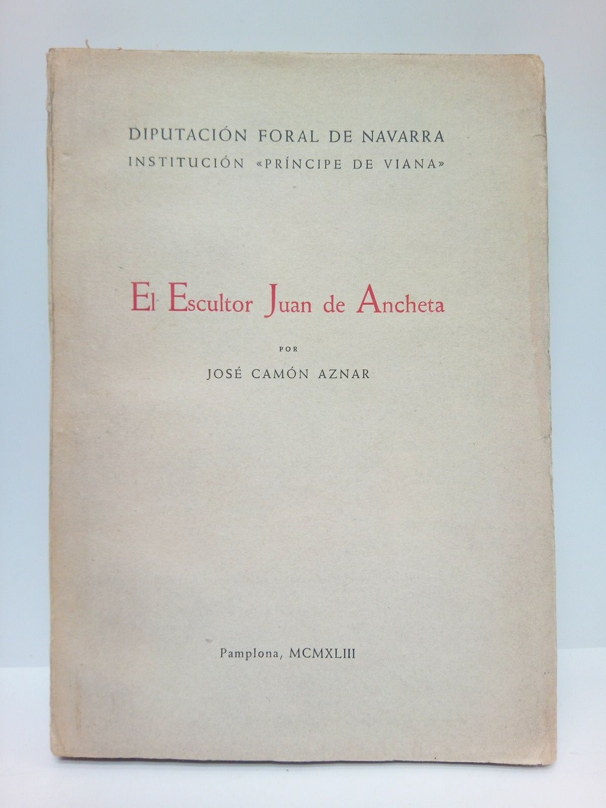 El Escultor Juan de Ancheta