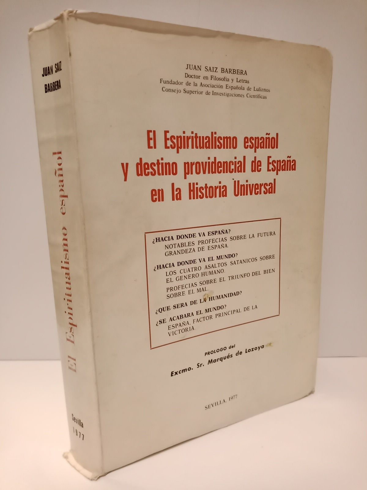 El Espiritualismo español y destino providencial de España en la …