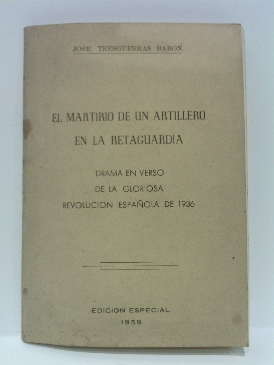 El martirio de un artillero en la retaguardia. (Drama en …