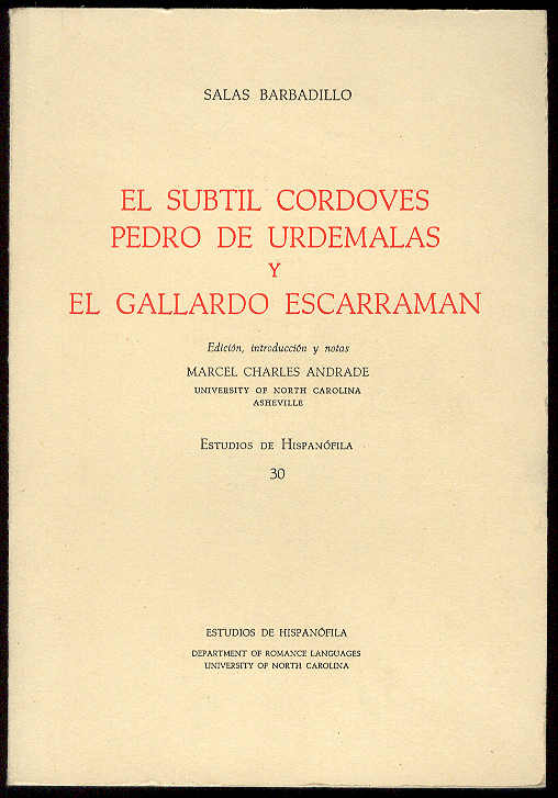 El subtil cordovés Pedro de Urdemalas y el Gallardo Escarramán …