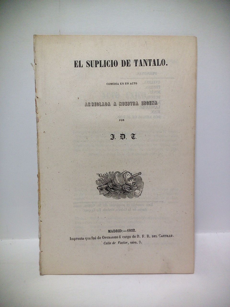 El suplicio de Tántalo. (Comedia en un acto) / Arreglada …