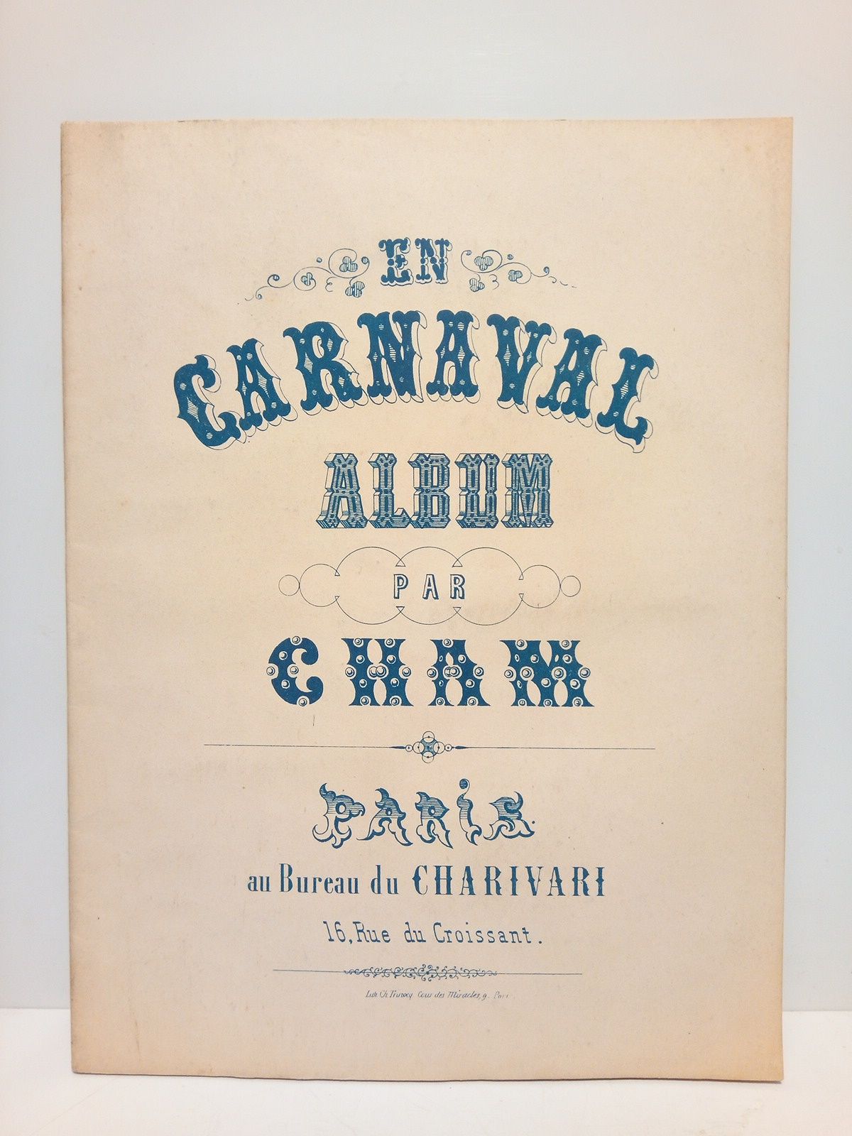 En Carnaval: croquis par. [Bonito álbun de 15 láminas xilográficas …