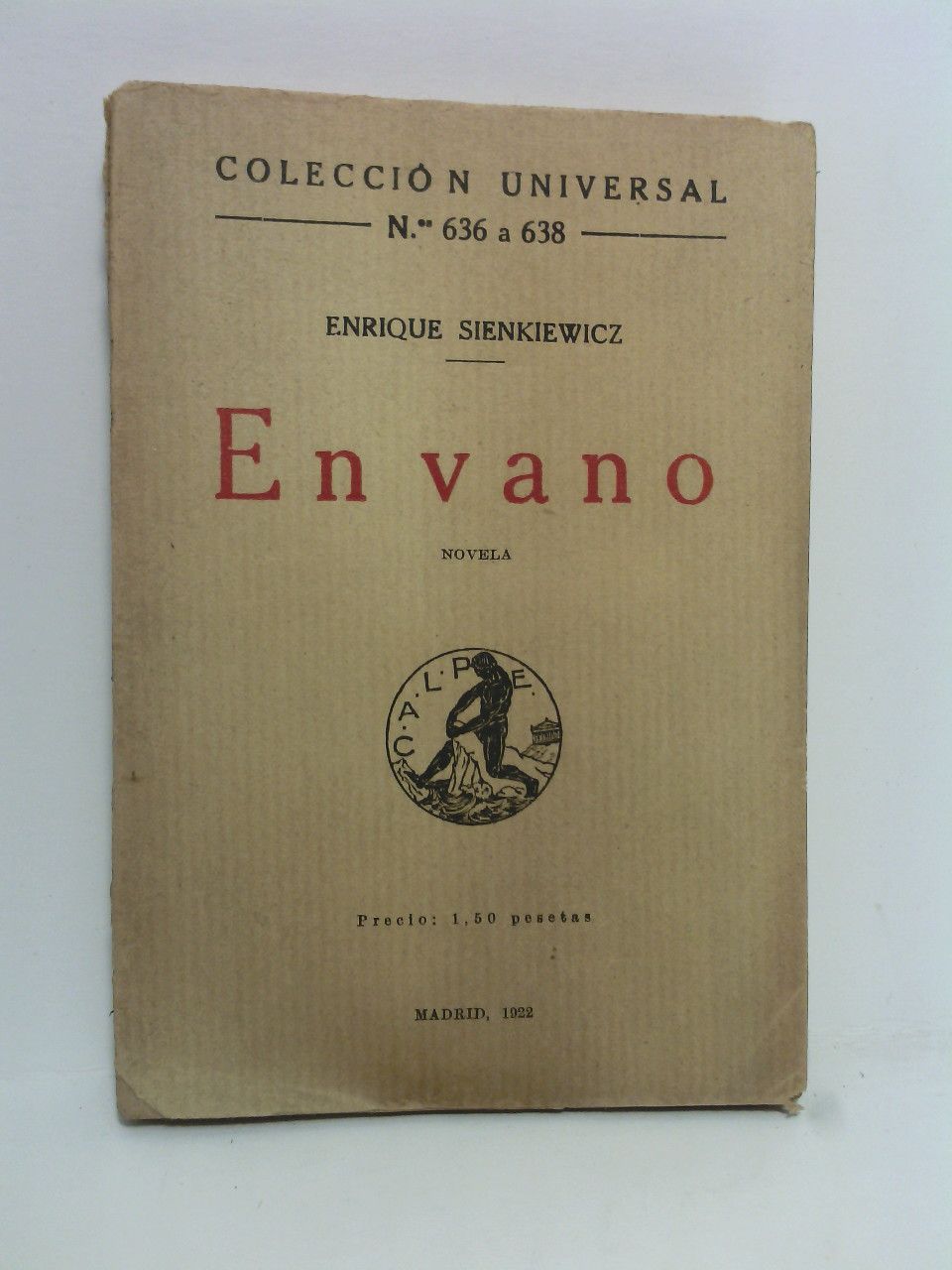 En vano. (Novela) / Traducción del polaco, por N. Tasín