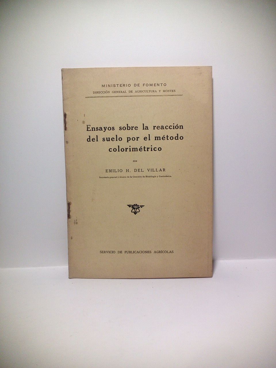 Ensayos sobre la reacción del suelo por el método colorimétrico