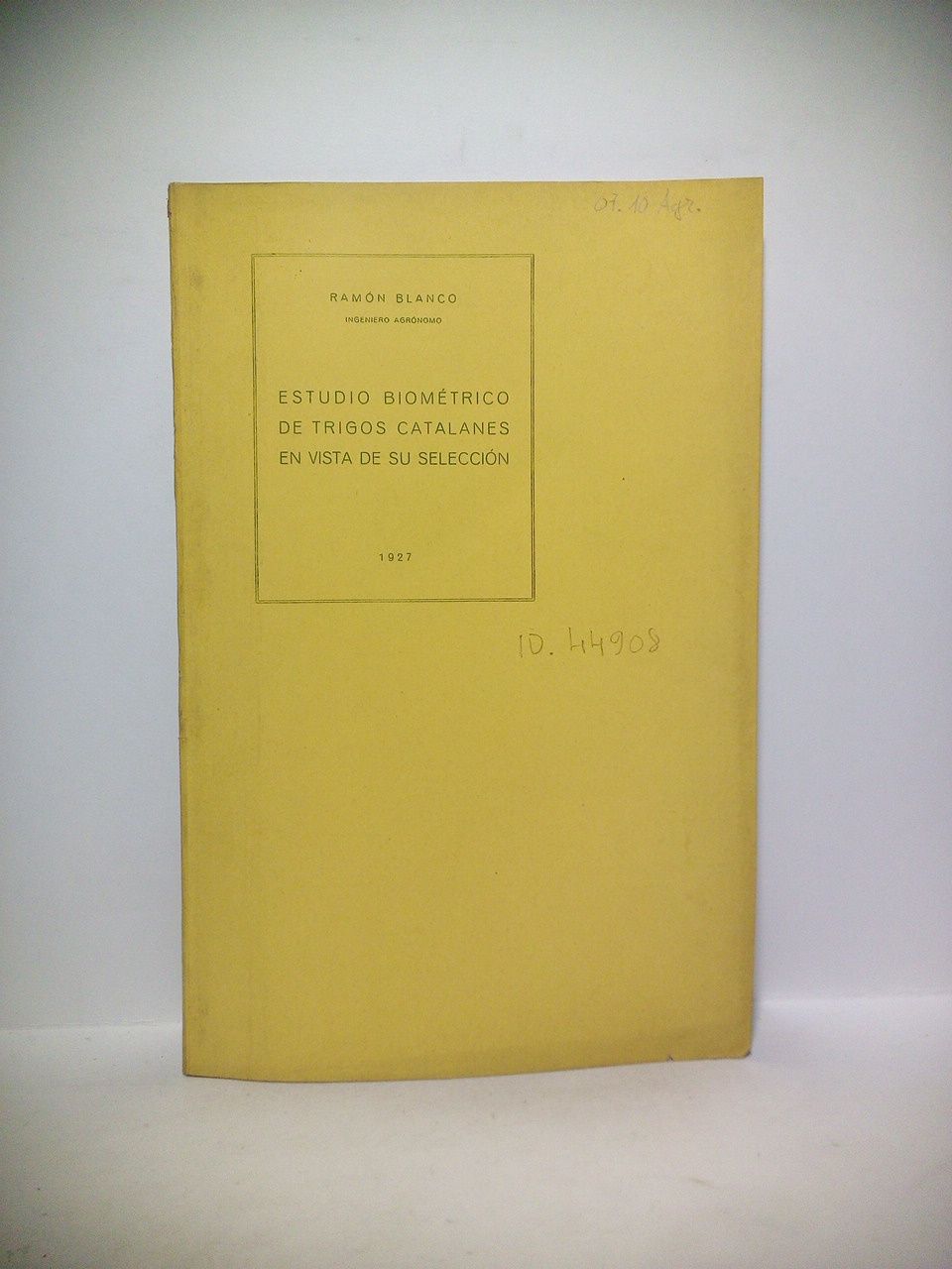 Estudio biométrico de trigos catalanes en vista de su selección