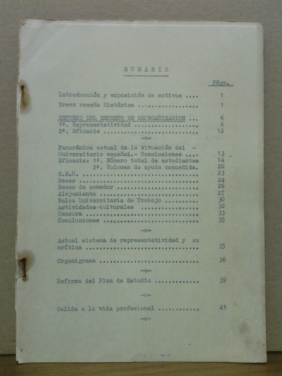 Estudio dobre el nuevo Decreto de Reorganización del S. E. …