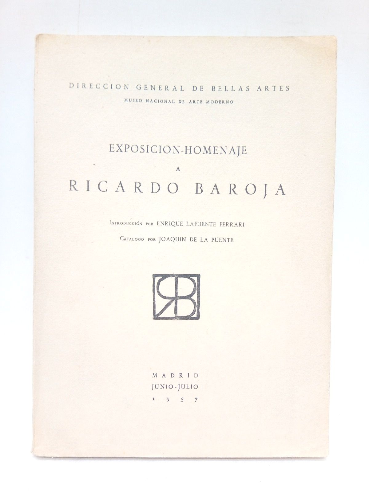 Exposición-homenaje a Ricardo Baroja. (Museo Nacional de Arte Moderno, Madrid, …