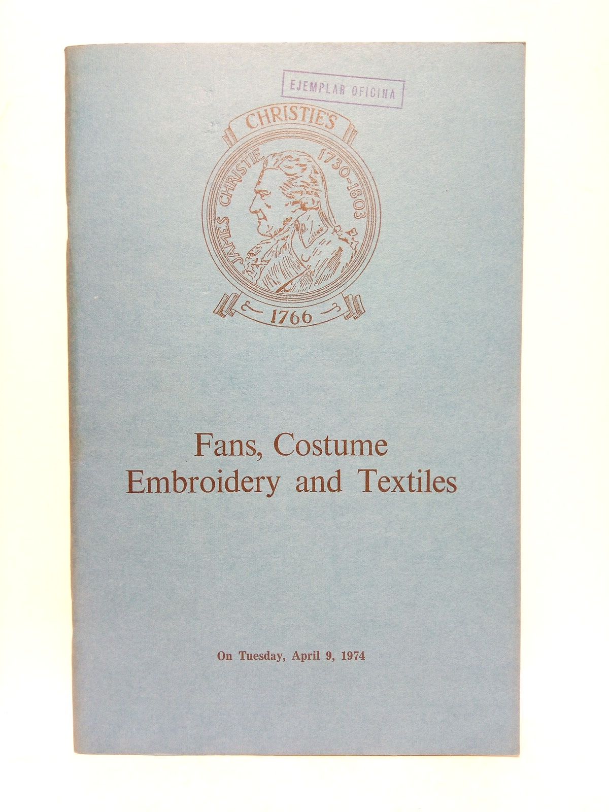 Fans, Costume, Embroidery and Textiles. (Auction on April 9, 1974)