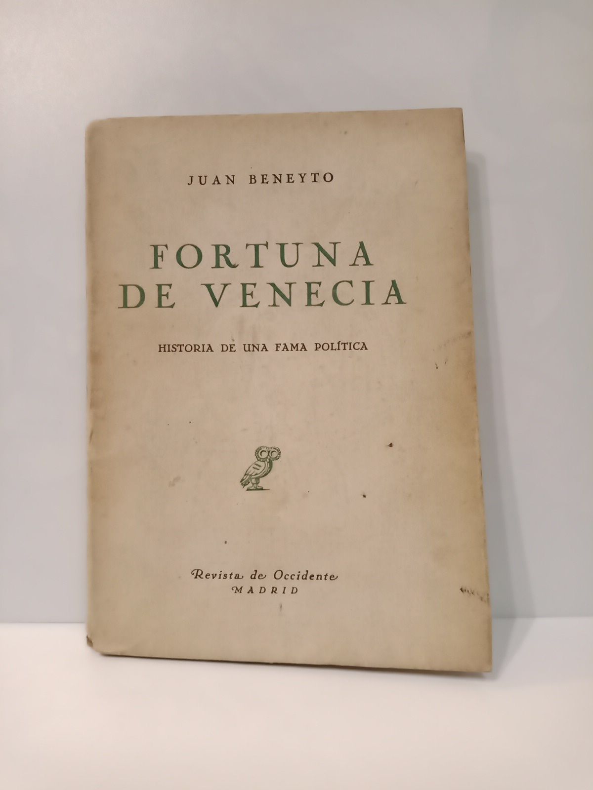 Fortuna de Venecia: Historia de una fama