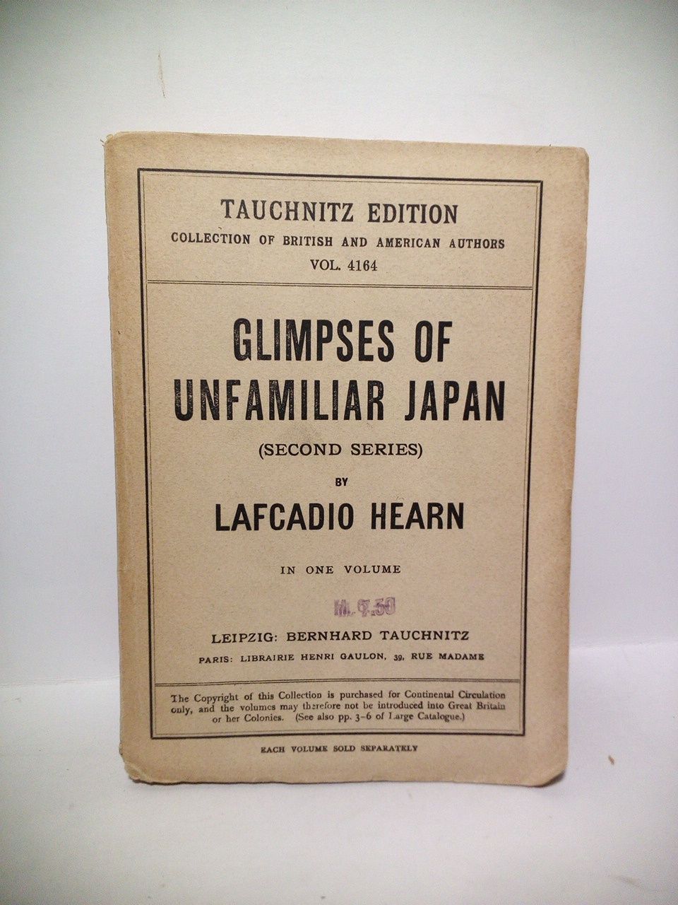 Glimpses of Unfamiliar Japan (Second Series)