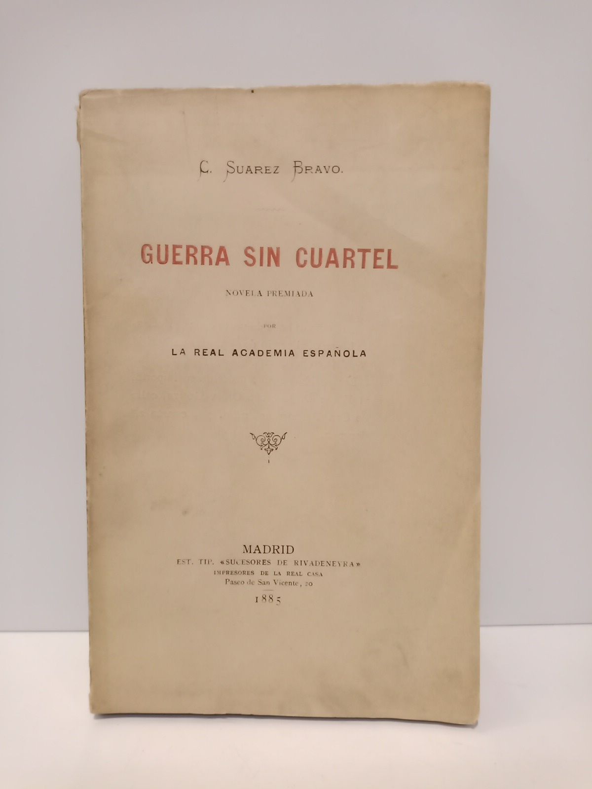 Guerra sin cuartel (Novela)