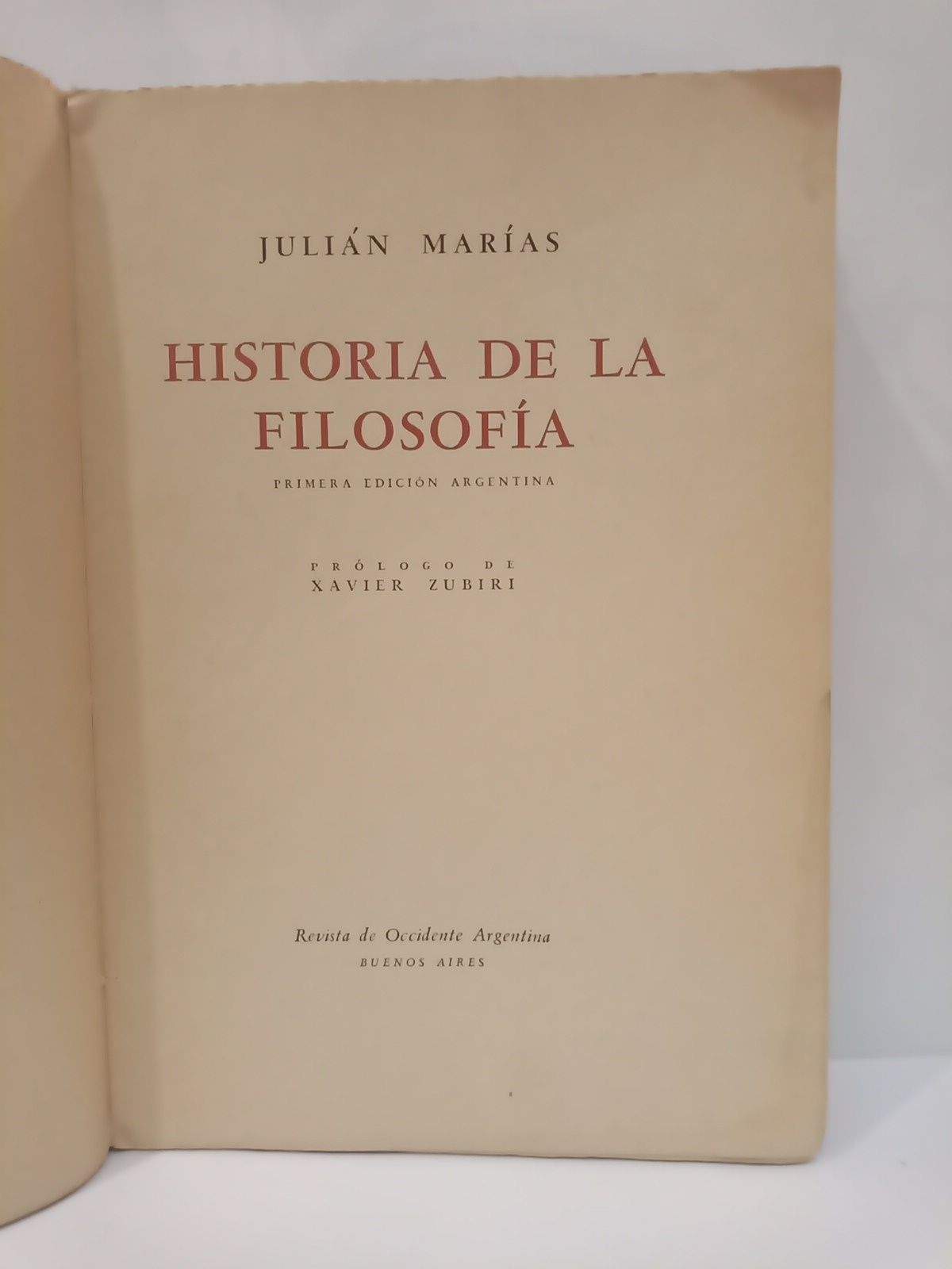 Historia de la filosofía / Pról. de Xavier Zubiri