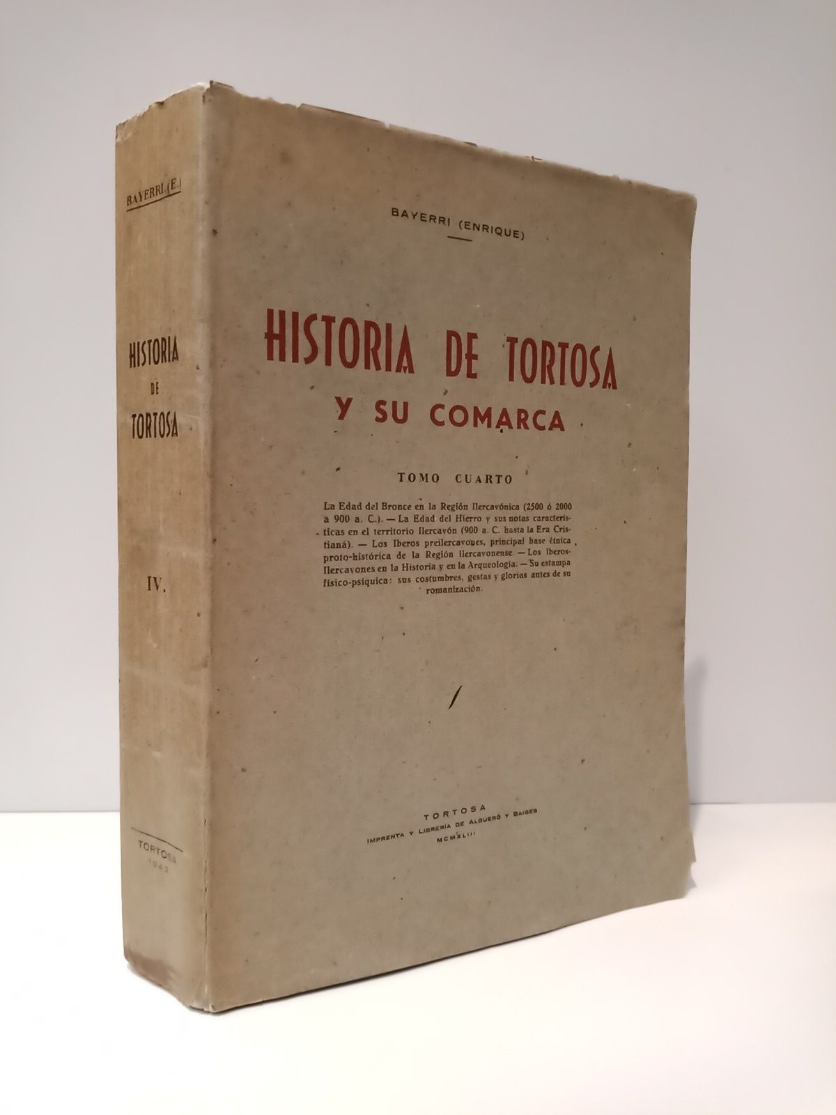 Historia de Tortosa y su comarca. Tomo 4