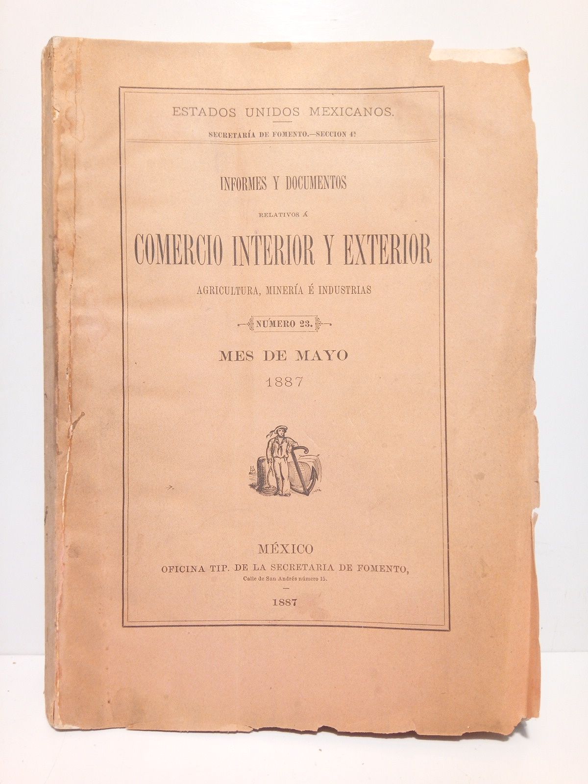 Informes y documentos relativos a comercio interior y exterior, agricultura, …