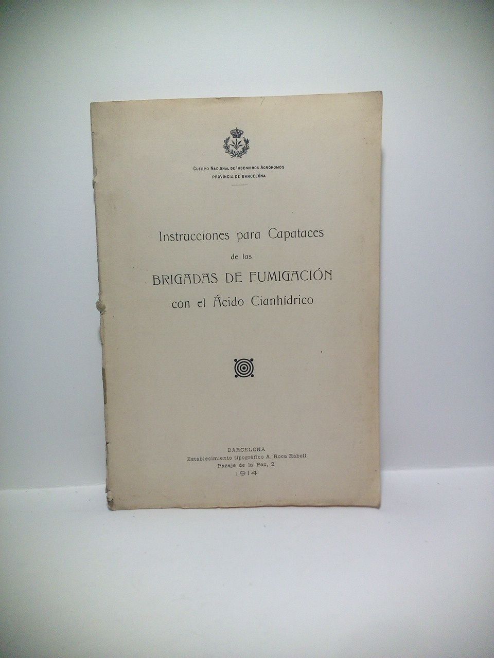 Instrucción para Capataces de las Brigadas de Fumigación con el …