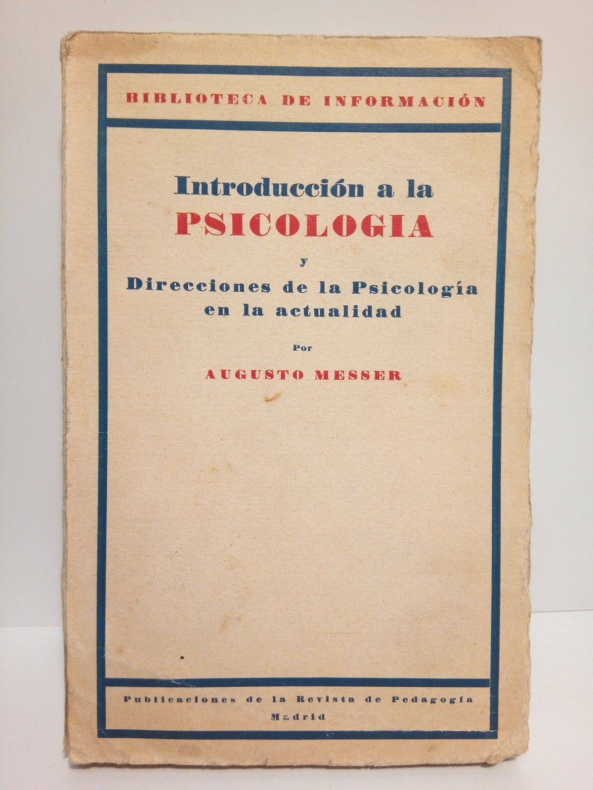 Introducción a la psicología y direcciones de la psicología en …
