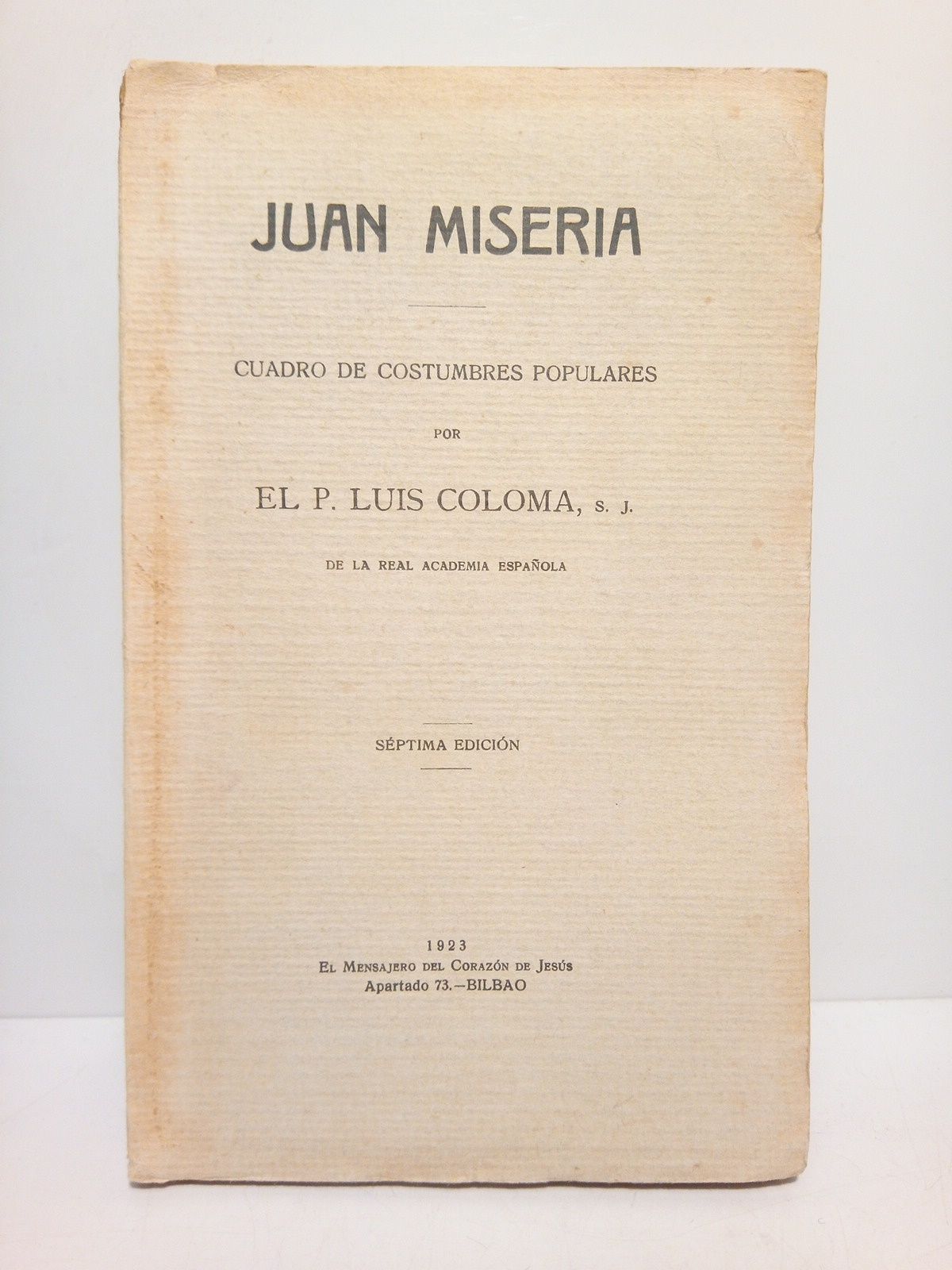 Juan Miseria: cuadro de costumbres populares