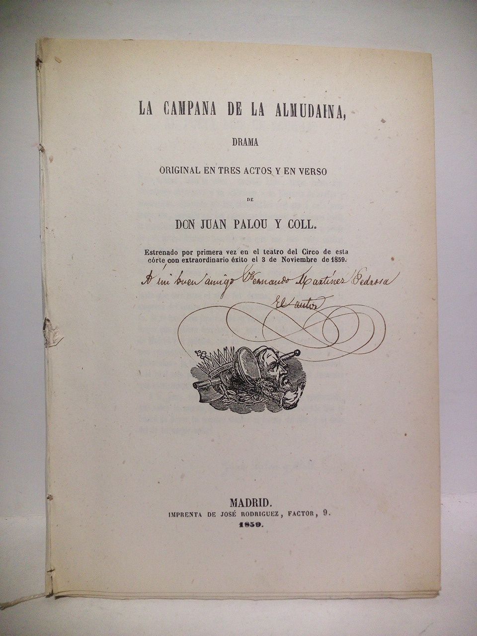 La campana de la Almudaina. (Drama original en tres actos …