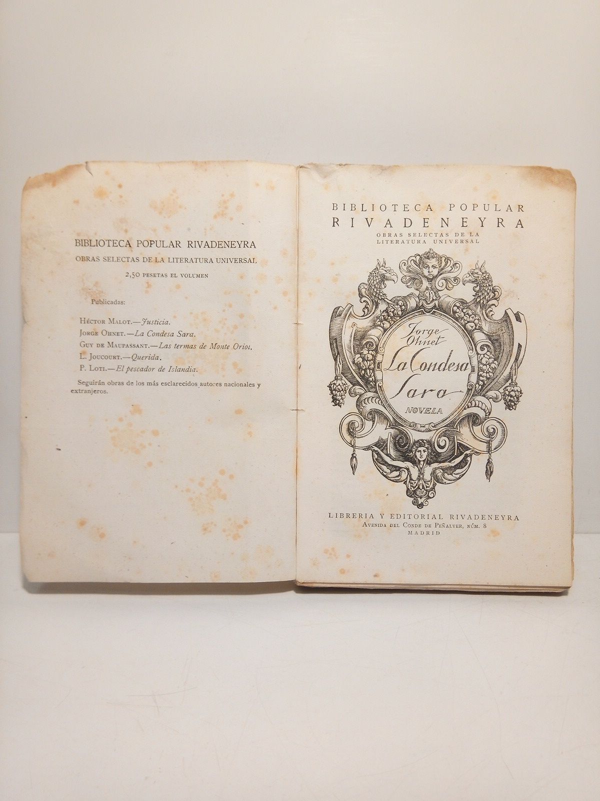 La Condesa Sara (Novela)