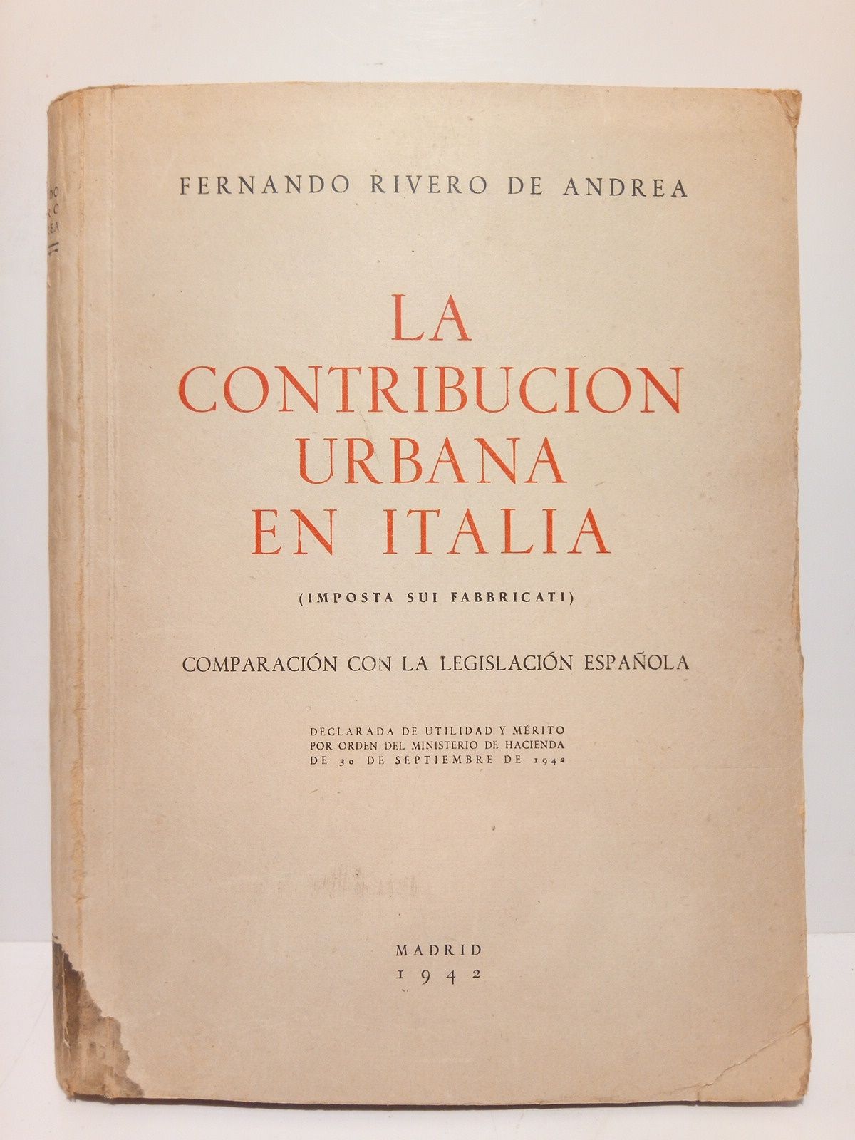 La contribución urbana en Italia: Comparación con la legislación española …