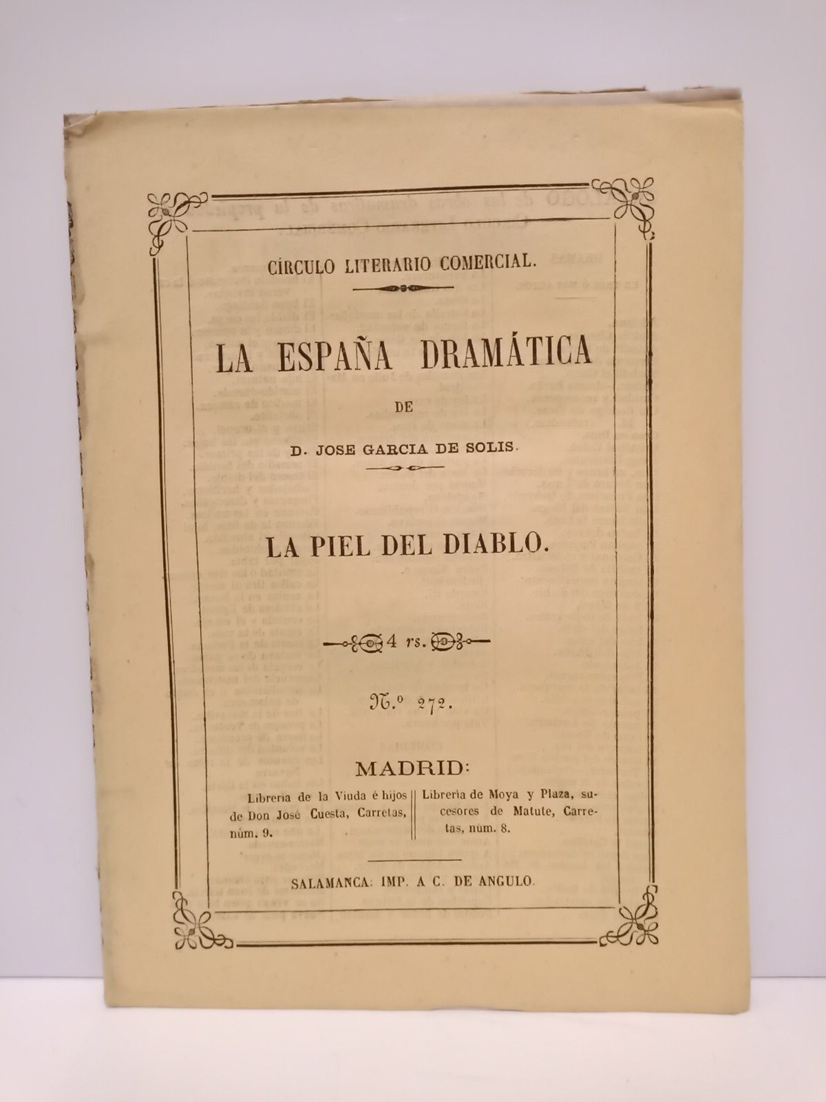 La piel del Diablo. (Juguete cómico en un acto y …