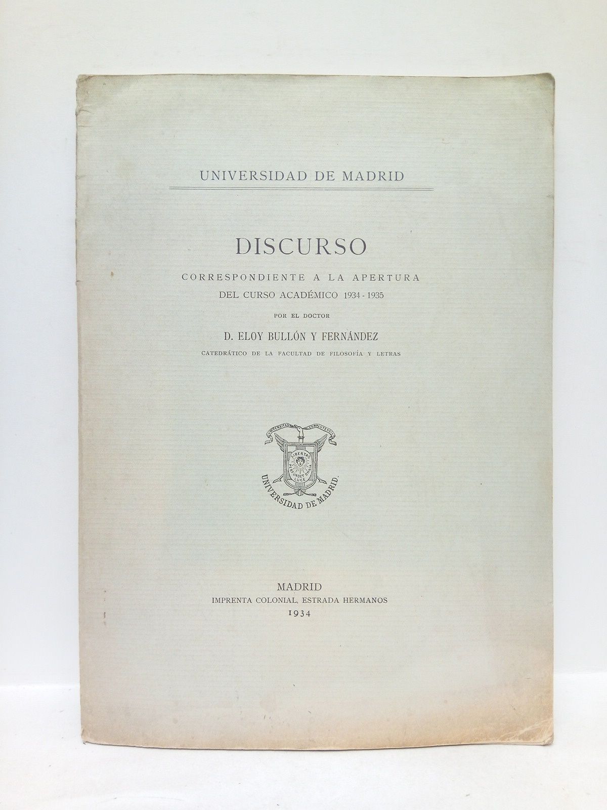 La política social de Trajano. (Discurso de Apertura de Curso …