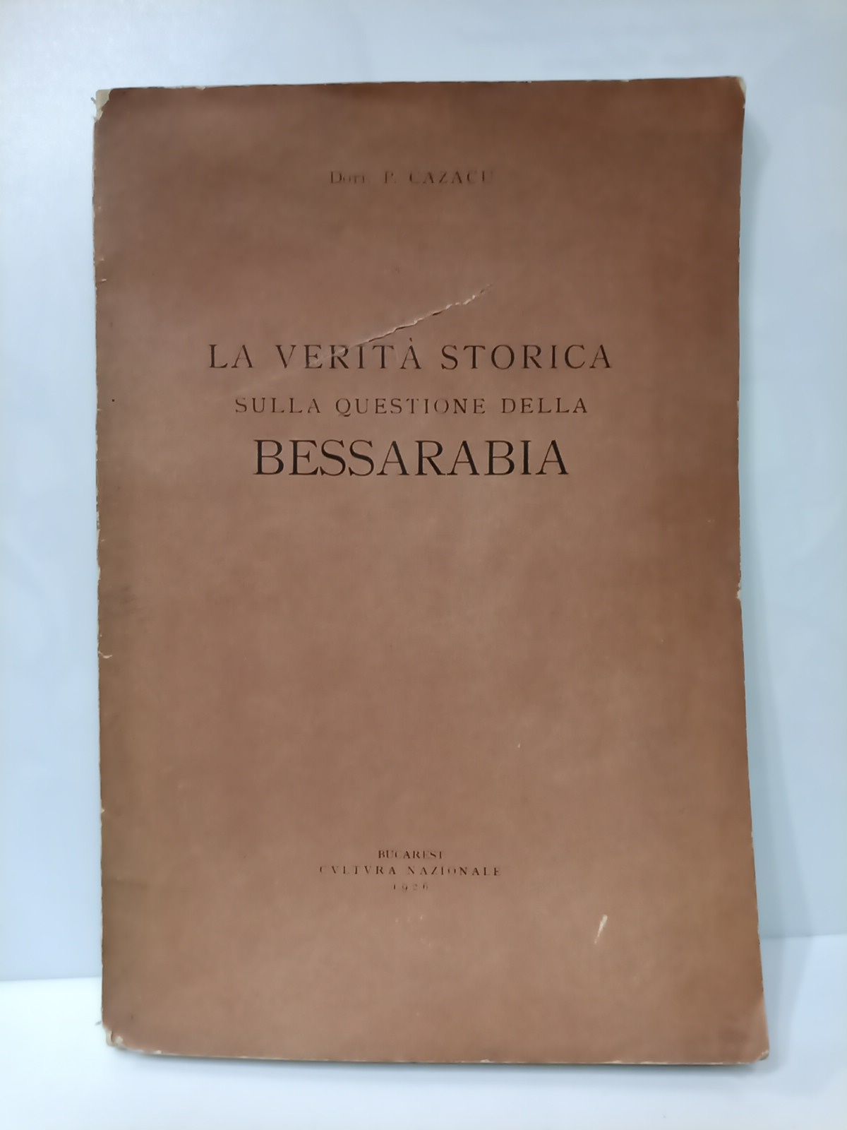 La verità storica sulla questione della Bessarabia