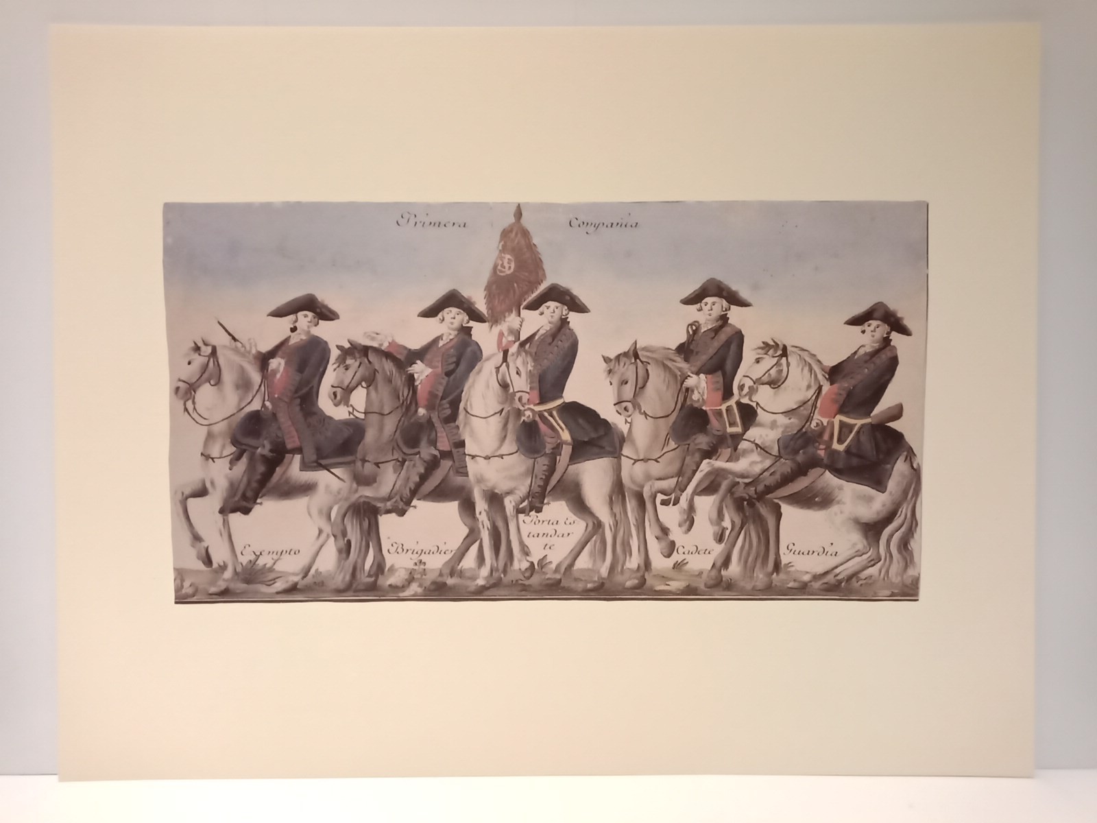 Láminas de uniformes del ejército de Fernando VI