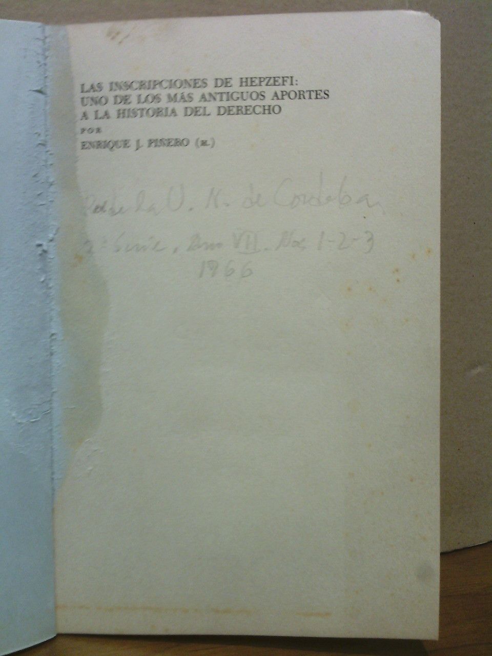Las inscripciones de Hepzefi: Uno de los más antiguos aportes …