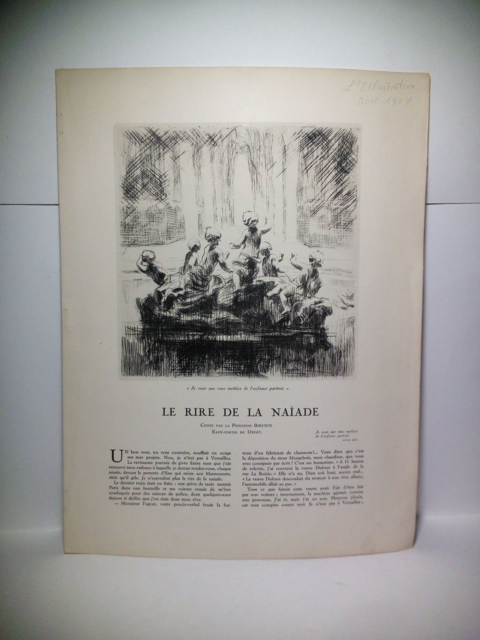 Le rire de la Naïade / Eaux-fortes de Drian. (Separata …